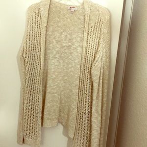 Tan cardigan